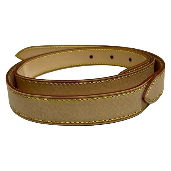 LOUIS VUITTON Denim VVN  Natural Cowhide Leather 17 Shoulder Strap 246-090225 - Picture 2 of 4